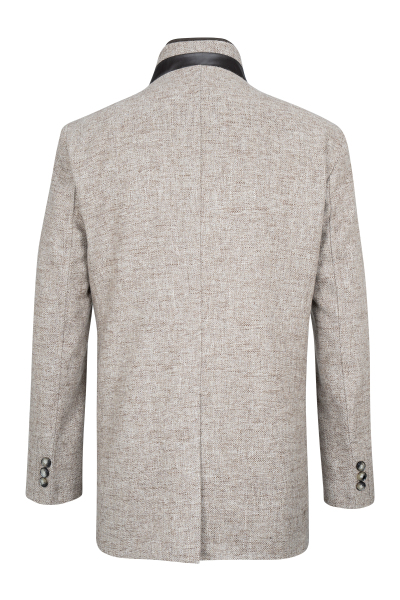 Kahverengi Slim Fit Hakim Yaka Yünlü Kaşe Palto - 3