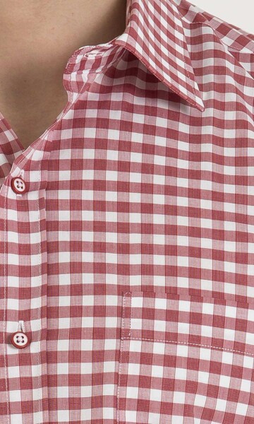 Kırmızı Kareli Gömlek - 5