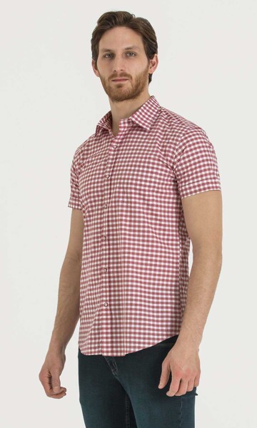 Kırmızı Kareli Gömlek - 3