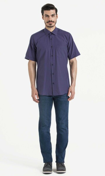 Kareli Klasik Kırmızı Gömlek - 2