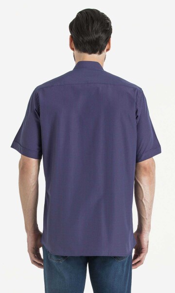 Kareli Klasik Kırmızı Gömlek - 4