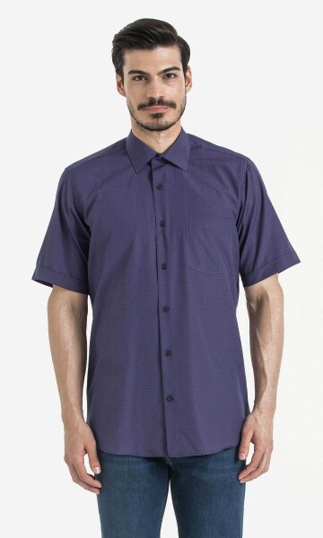 Kareli Klasik Kırmızı Gömlek - 1