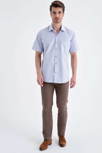 Kareli Klasik Lacivert Gömlek - 2