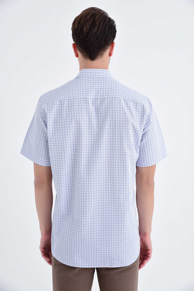 Kareli Klasik Lacivert Gömlek - 4