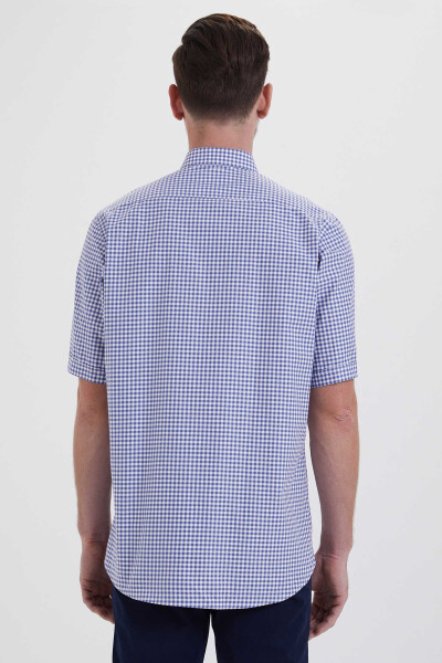 Kareli Klasik Mavi Gömlek - 3