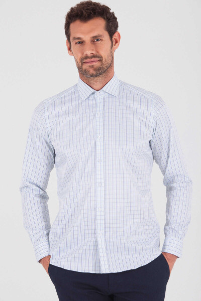 Yeşil Slim Fit Pamuklu Uzun Kol Spor Gömlek - 3