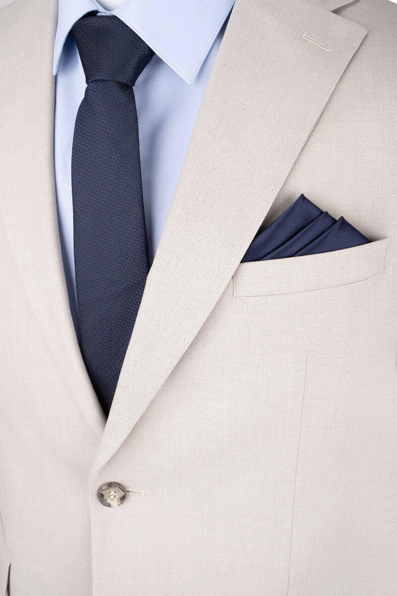 Keten Comfort Fit Mono Yaka Klasik Takım Elbise - Hatemoğlu (1)