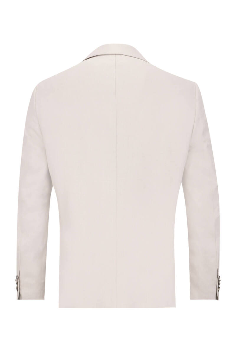 Keten Comfort Fit Mono Yaka Klasik Takım Elbise - Hatemoğlu (1)