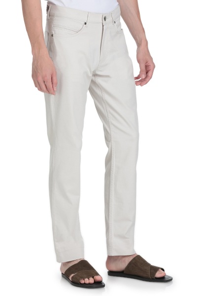 Keten Regular Fit Pamuklu 5 Cep Kanvas Pantolon 