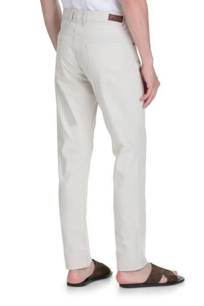 Keten Regular Fit Pamuklu 5 Cep Kanvas Pantolon - 5
