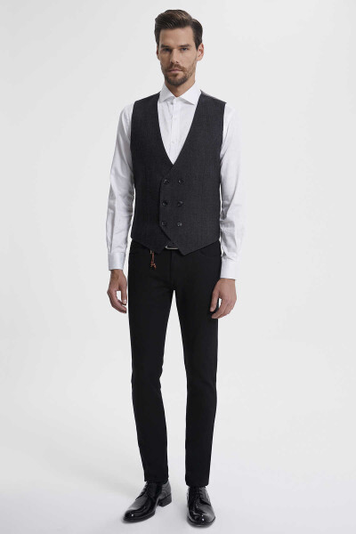 Gri Flanel Dinamik Yelek - 2