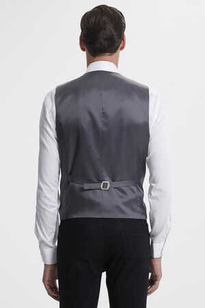 Gri Flanel Dinamik Yelek - 5