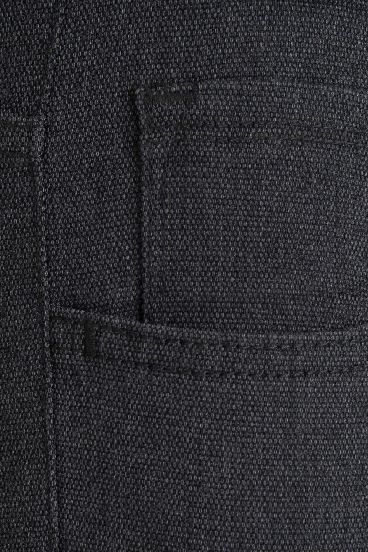 Gri Desenli Klasik Kanvas Pantolon - 2