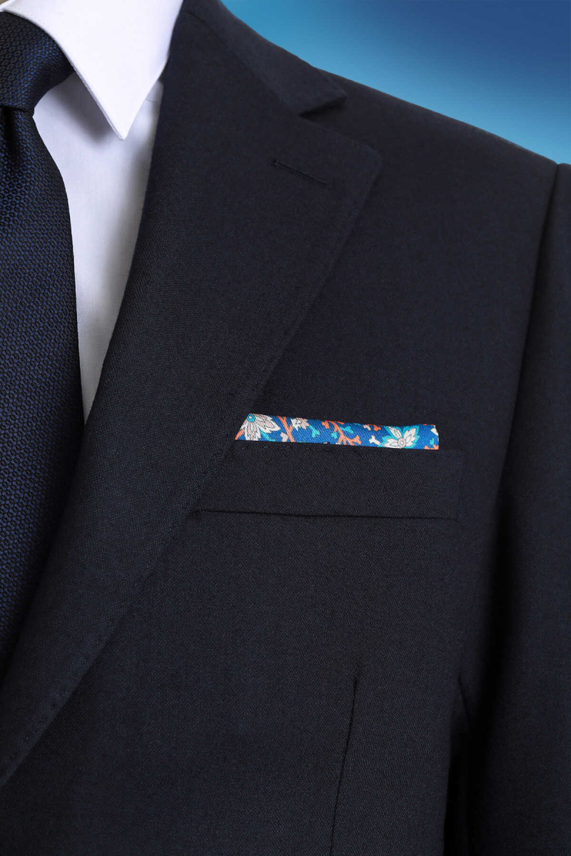 Kiremit Desenli Klasik Saten Cep Mendili - Hatem Saykı (1)