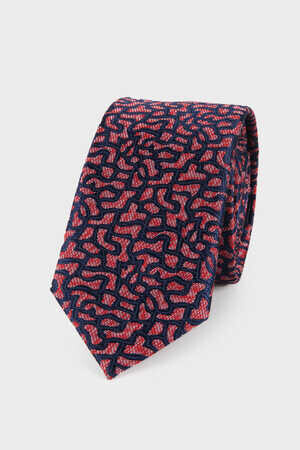Kırmızı Deseli Kravat - 2