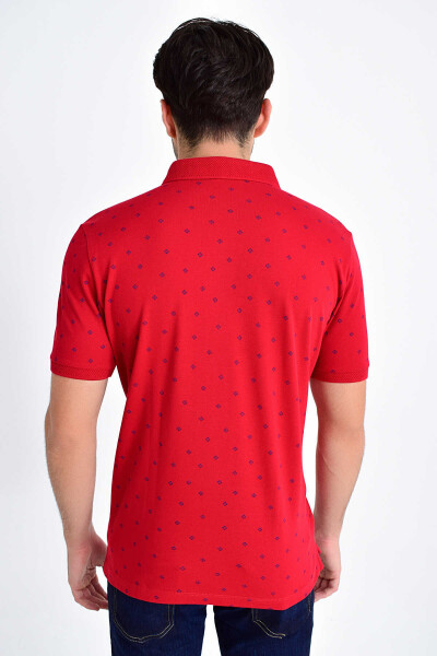 Kırmızı Baskılı Regular T-shirt - 4