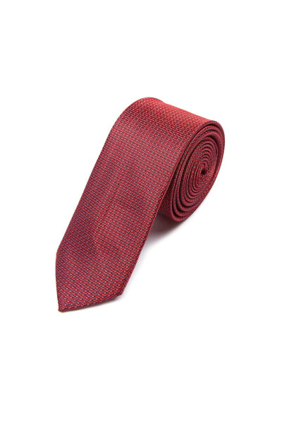 Kırmızı Desenli Kravat - 1