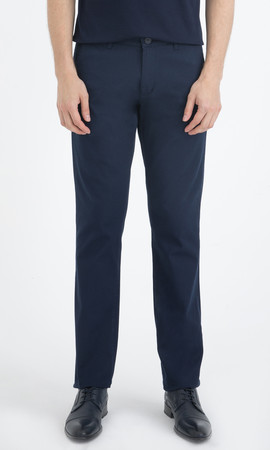 Lacivert Desenli Regular Pantolon - Thumbnail