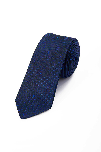 Lacivert Desenli Kravat - 1