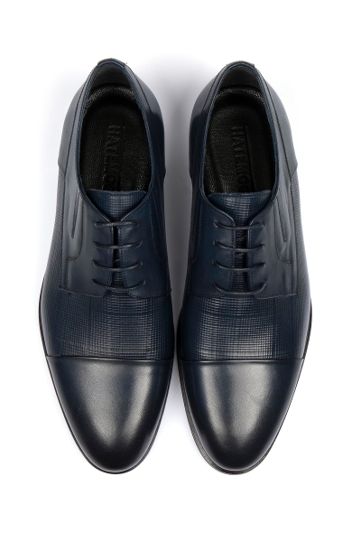 Lacivert Deri Klasik Ayakkabı - 4