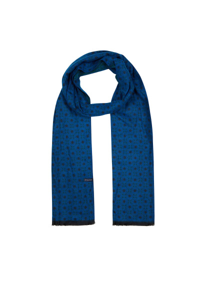 Lacivert Basic Desenli Atkı - 2