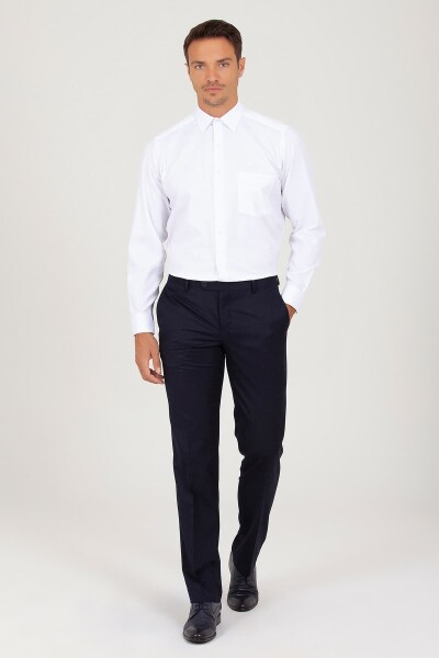 Lacivert Regular Fit Kumaş Pantolon - Thumbnail