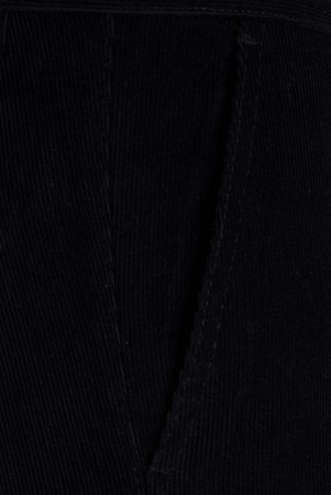 Lacivert Kadife Regular Pantolon - Thumbnail