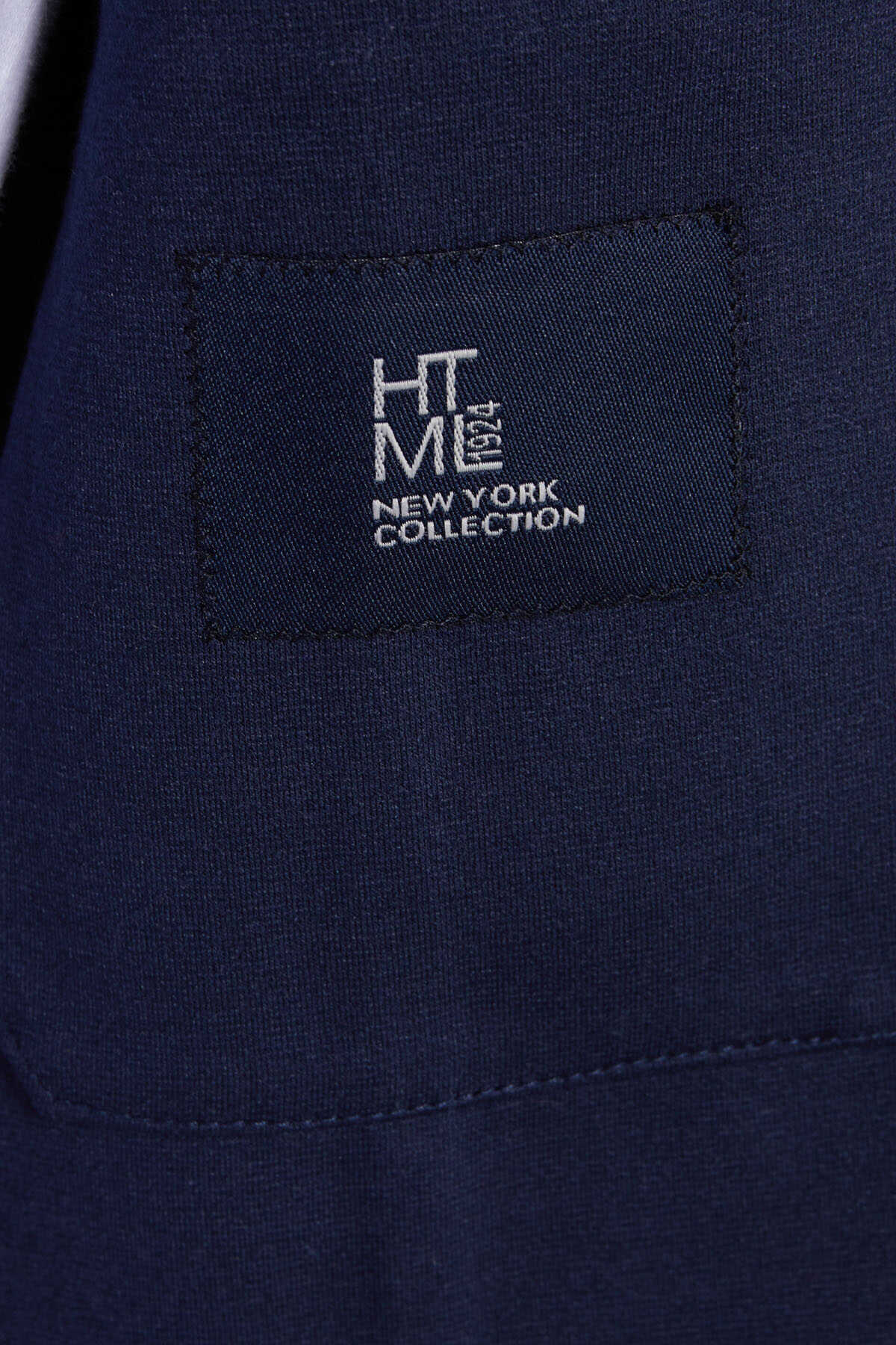 Lacivert Slim Fit Blazer Ceket - 4