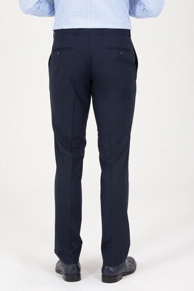 Lacivert Slim Fit Kumaş Pantolon - Thumbnail