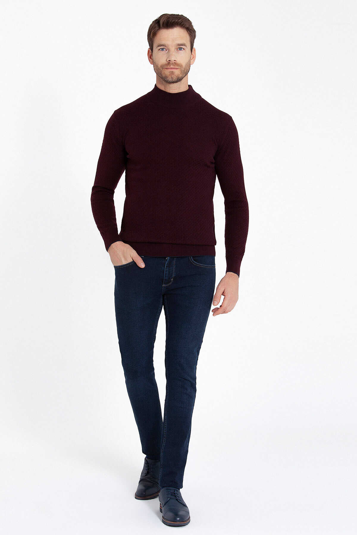 Lacivert Slim Fit Kot Pantolon - 2