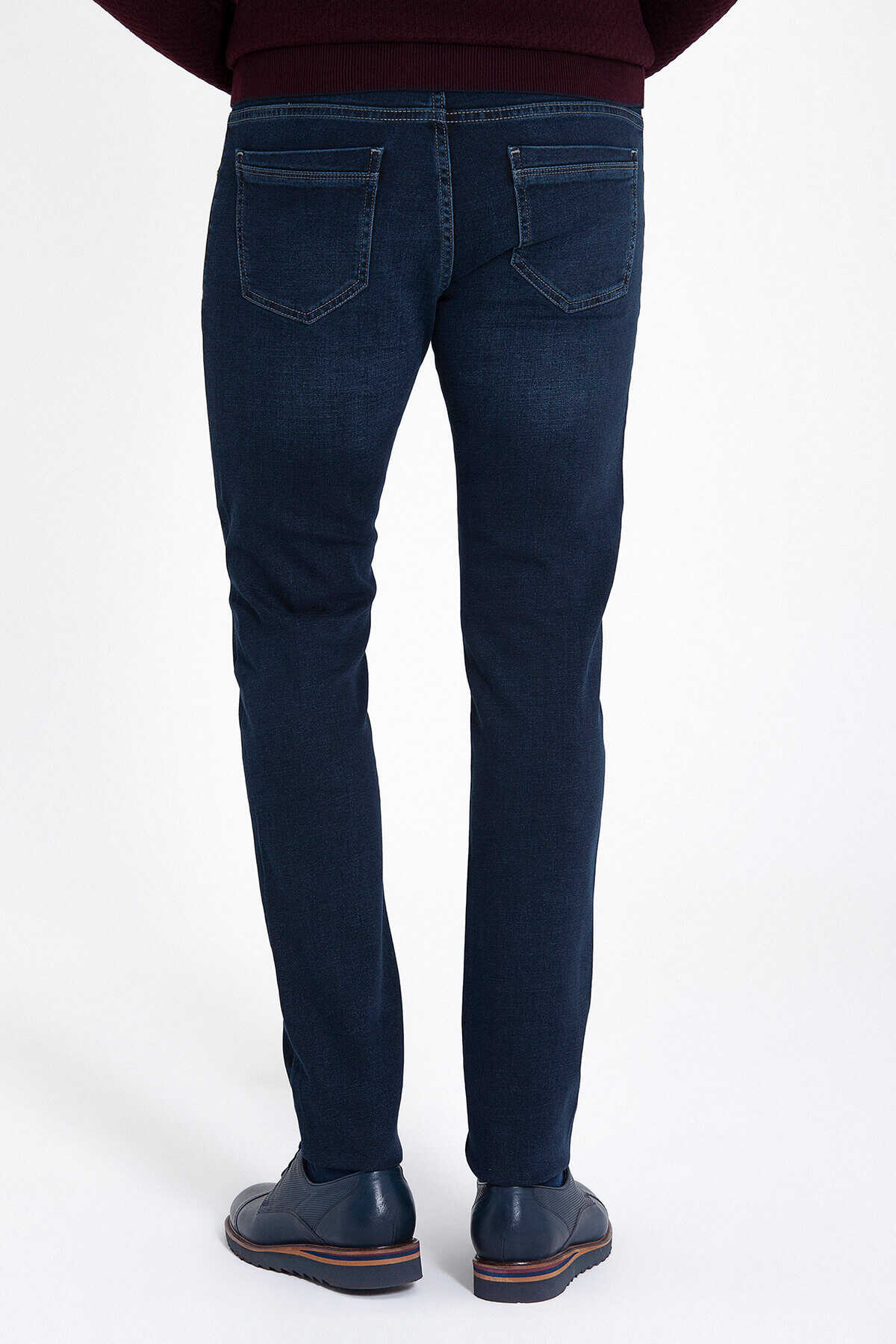 Lacivert Slim Fit Kot Pantolon - 3