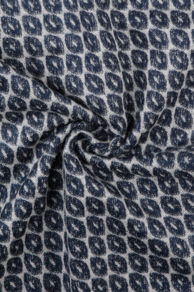 Lacivert-Bej Desenli Atkı - 4