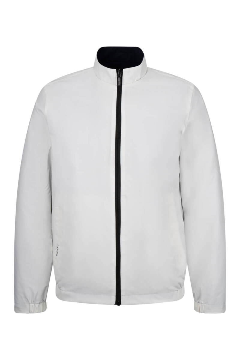 Lacivert - Bej Slim Fit Hakim Yaka Çift Taraflı Mevsimlik Spor Mont - Saykı (1)