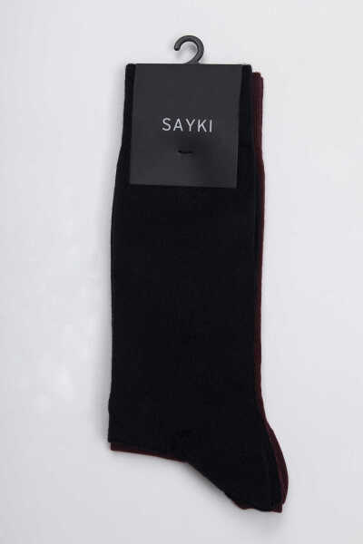 Lacivert İkili Çorap - 4