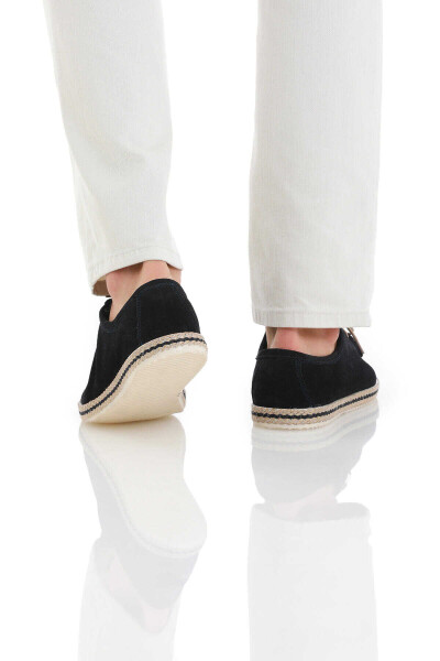 Lacivert Casual Bağcıklı Süet Ayakkabı - 5