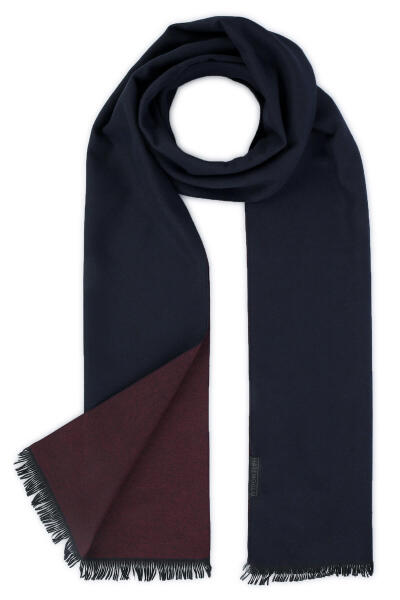 Lacivert Çift Taraflı Atkı - 2