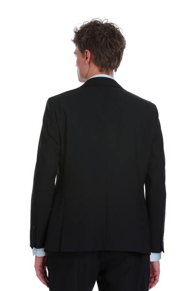 Lacivert Comfort Fit Mono Yaka Klasik Takım Elbise - 5