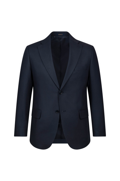 Lacivert Comfort Fit Mono Yaka Klasik Takım Elbise - 2