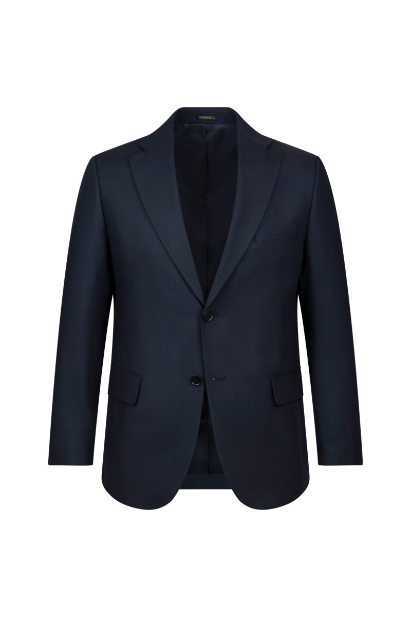 Lacivert Comfort Fit Mono Yaka Klasik Takım Elbise - Hatemoğlu (1)