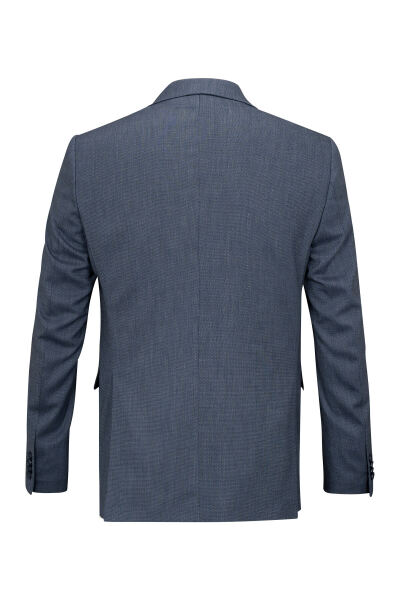 Lacivert Comfort Fit Mono Yaka Takım Elbise - 5