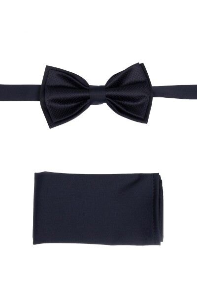 Lacivert Papyon Mendil Set - 1