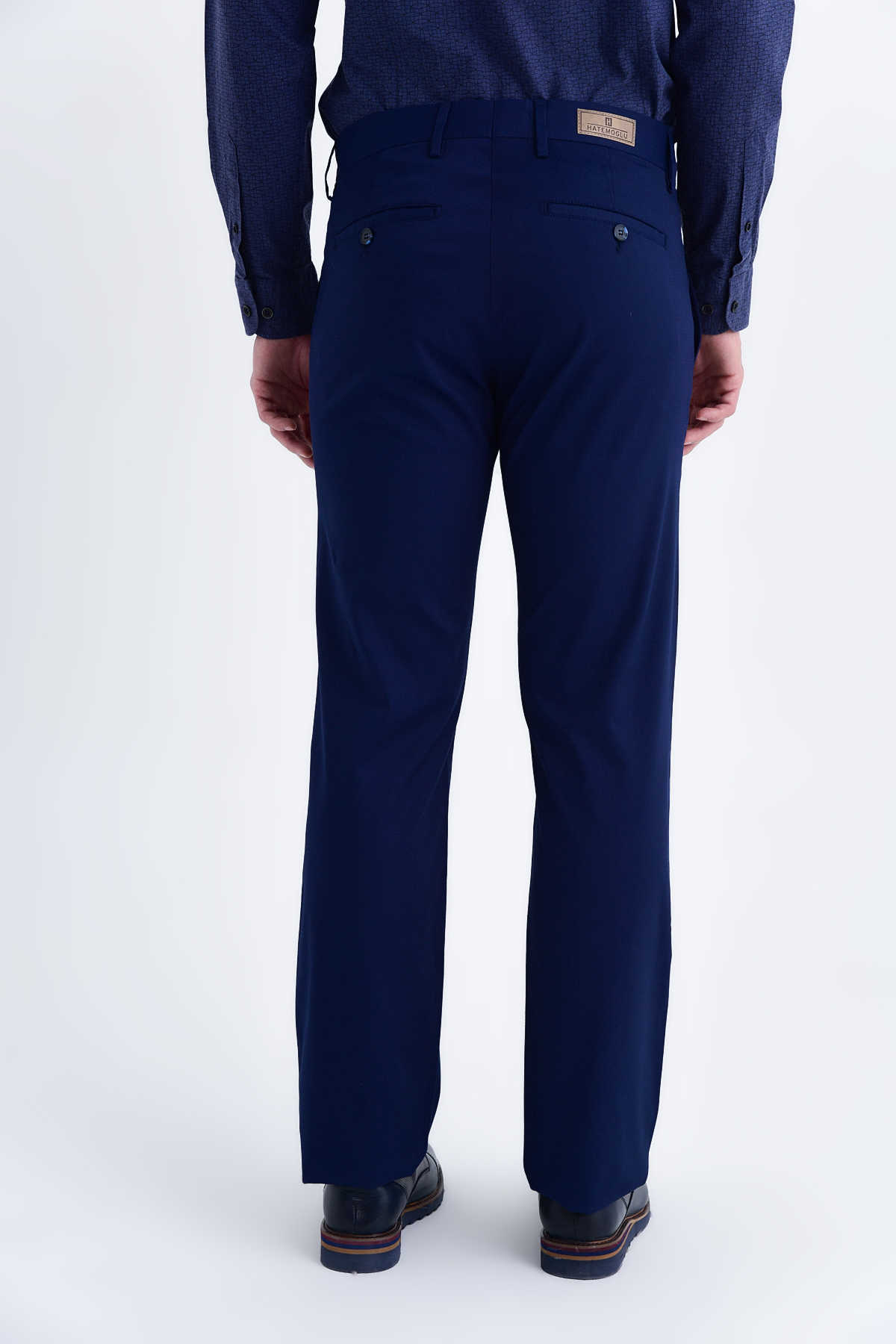 Lacivert Regular Kanvas Pantolon - 9