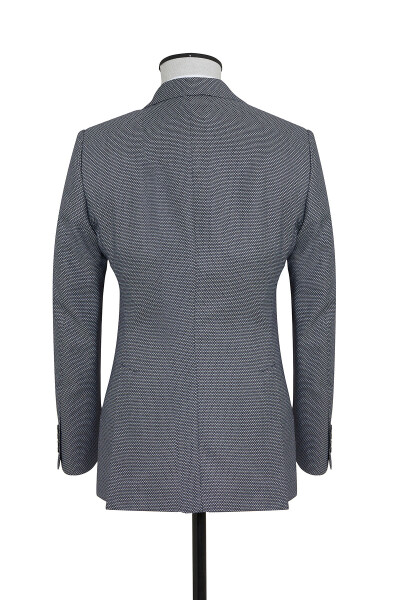 Lacivert Slim Fit Desenli Blazer Ceket - 2