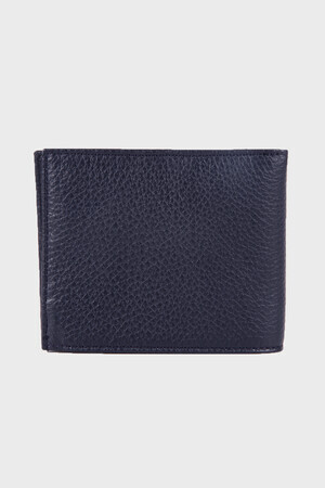 Lacivert %100 Deri Cüzdan - 14