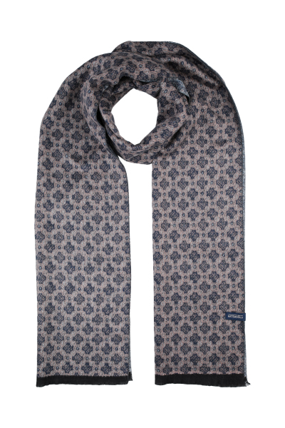 Lacivert Desenli Atkı 