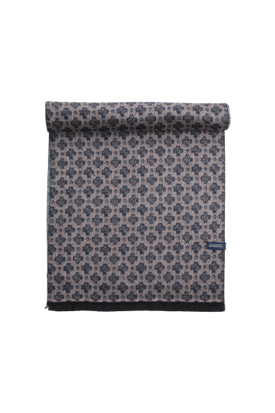 Lacivert Desenli Atkı - 3