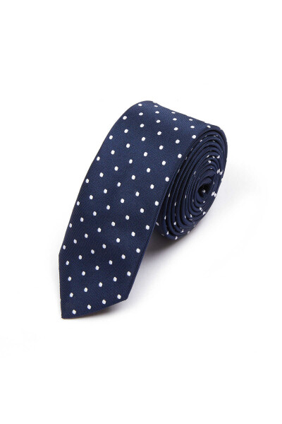Lacivert Desenli Kravat - 1
