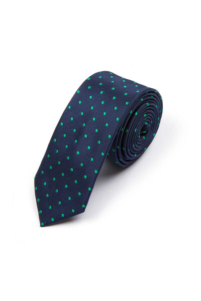 Lacivert Desenli Kravat - 1