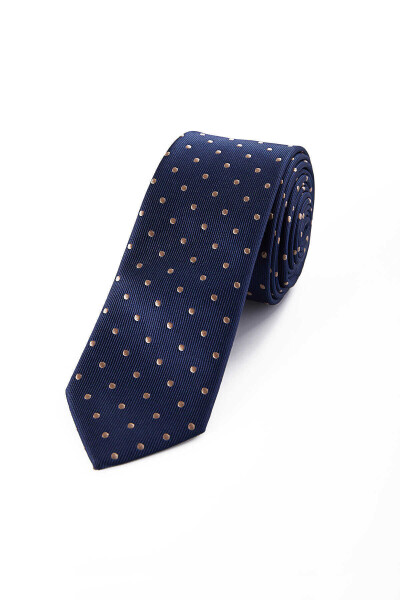 Lacivert Desenli Kravat - 1