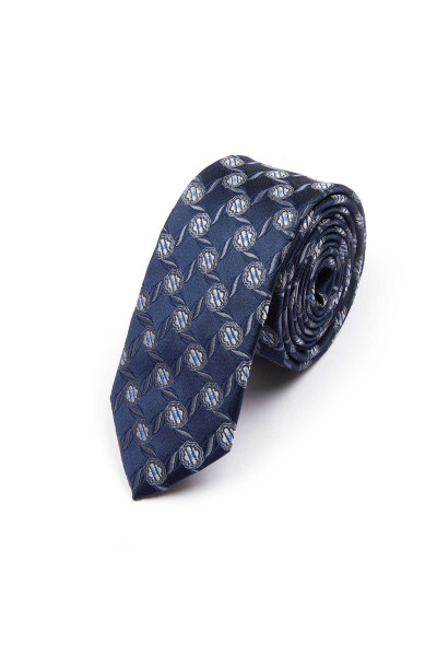 Lacivert Desenli Kravat - 1